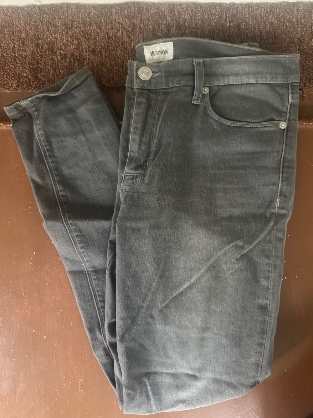 Hudson Jeans Women’s Charcoal Gray Krista Super Skinny Jeans - Size 30